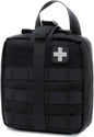 Rip-Away EMT Pouch Molle Pouch Ifak Pouch Medical First Aid Kit Utility Pouch 1000D Nylon Carlebben (with Medical Supplies)