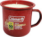 Coleman Scented Outdoor Citronella Candle in Tin Mug, Campfire Scented Rustic Outdoor Camping Candle, Up to 50h Burn Time