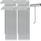 9 Inch Galvanized Tent Stakes Metal Tent Pegs with T Hook Heavy Duty Steel Yard Camping Stakes Tarp Hooks Inflatables Outdoor Decorations, 40 Pack