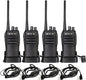 Retevis RT21 Updated 3000mAh Two Way Radios Long Range,Walkie Talkies with Earpiece,SOS Alarm,16CH,Portable 2 Way Radios for Security Cruise Camping Events(4 Pack)