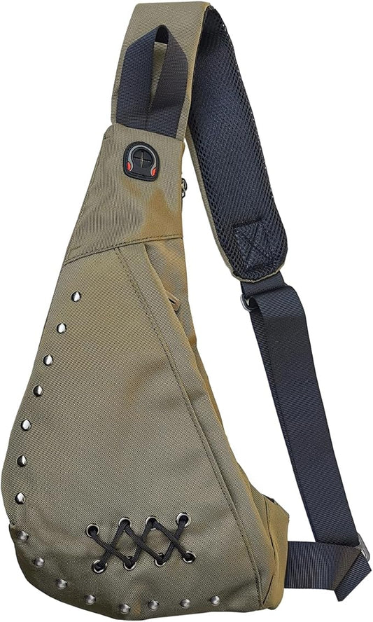 Nylon Sling Chest Bag Daypack Bicycle Travel Gym Backpack