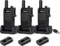 Retevis RB47 Waterproof Walkie Talkies, Portable FRS Two-Way Radios, Mini, VOX, Emergency Alarm, 2 Way Radio Long Range for Outdoors Camping (3 Pack)