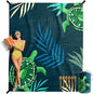 VENTURE 4TH Family-Size Beach Blanket: Sandproof, Waterproof, Lightweight & Compact. Includes Stakes and Carry Bag. 7x8 feet XL Navy Turtle
