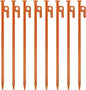 8 Pack Tent Stakes Heavy Duty 12 inch Steel Tent Pegs for Camping Unbreakable and Inflexible