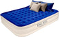 King Koil Premium California King Size Air Mattress with Built-in Pillow & Patented High-Speed Built in Pump, 20" King Size Premium Double High Airbed for Home, Camping & Guests, 1-Year Warranty