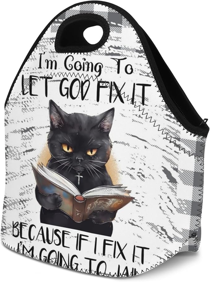Neoprene Lunch Bags Thermal Insulated Lunch Tote Bag Reusable Washable Neoprene Picnic Bag for Women Men
