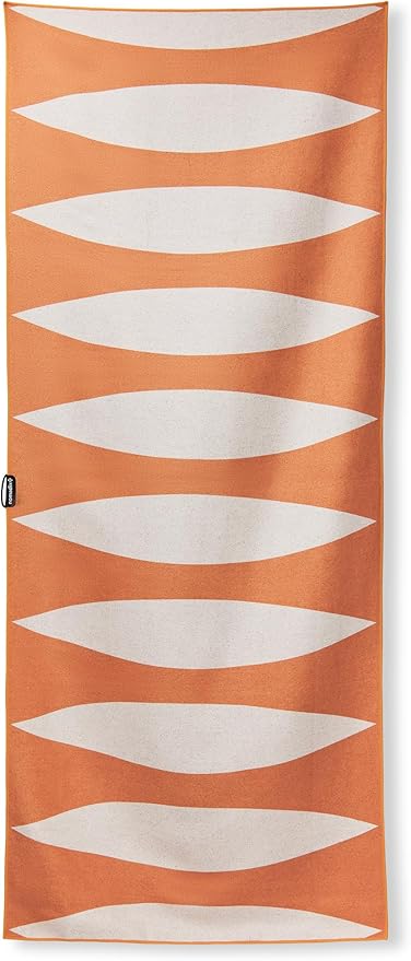 Nomadix Original Towel - Perfect for Beach, Pool, Travel, Camping, Yoga - Made with Recycled Materials - Super Absorbent - Sand Resistant - MCM Orange - 72.5x30