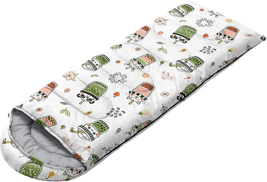 Kids Sleeping Bag for Boys and Girls,Monster Alien Print-Lightweight Warm Portable Outdoor Indoor-Waterproof Cold Weather Resistant Sleeping Bag for Camping Hiking