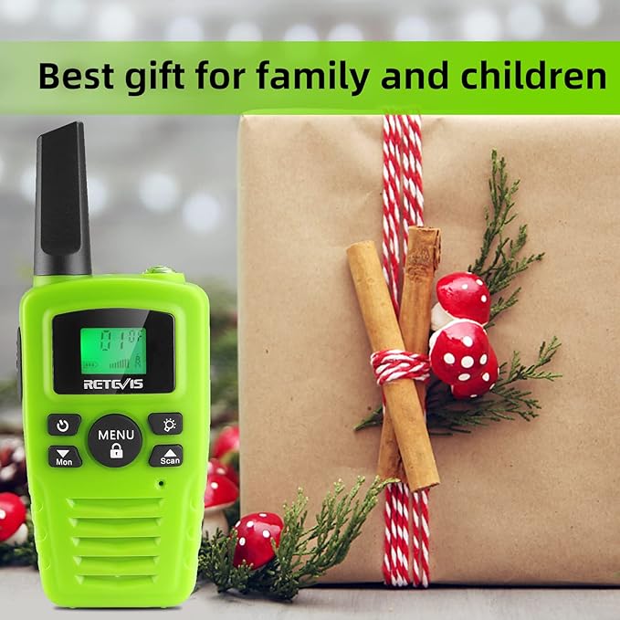 Retevis RA35 Walkie Talkies for Adults, Long Range Walkie Talkie, Easy to Use Flashlight VOX Handsfree, Toys Gifts for Boys Girls, Portable Two Way Radio 4 Pcs for Camping Hiking Travel