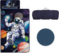 Kids Sleeping Bag Nap Mat with Removable Pillow and Blanket,Extra Thick Large 2 in 1 Slumber Bags for Boys Girls,Toddler Nap Mat for Preschool Daycare Travel Camping
