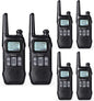 Radioddity FS-T1 FRS NOAA Two-Way Radio, Rechargeable Walkie Talkies, 22 CH, Earpiece, Flashlight, USB Charging, Perfect for Hiking Camping Security Team, 6 Pack