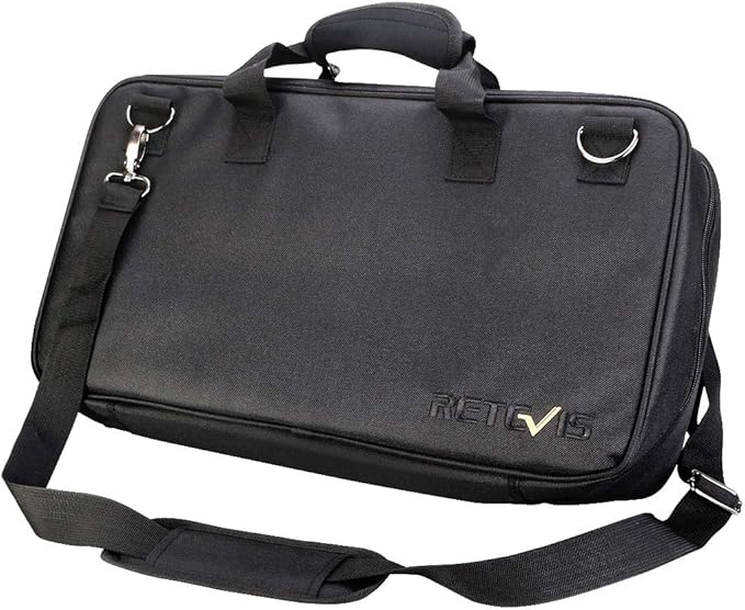 Retevis Two Way Radio Carrying Case, Carrying Pouch Compatible H-777 RT22 RT22S RT21RT68 RT29 Baofeng Motorola Midland pxton Walkie Talkies Outdoor Storage Travel Handbag (1 Pack)
