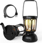 650LM LED Camping Lantern with 6000mAh 10-200hrs Battery Life, Hand Crank /Solar Powered /Type-C Rechargeable for Power Outages, Warm/Cold Light Stepless Dimmable 650 Lumen,(1 Pack)…