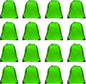 GoodtoU Drawstring Bags, Nylon Backpacks with Drawstring for Sport, Traveling, Team (Green, 16Pcs)