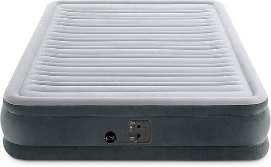 Intex Comfort Dura-Beam Airbed Internal Electric Pump Bed Height Elevated (2020 Model)
