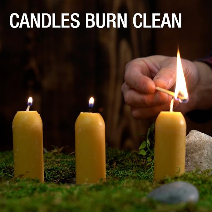 UCO 12-Hour Natural Beeswax Candles - Candle Lantern