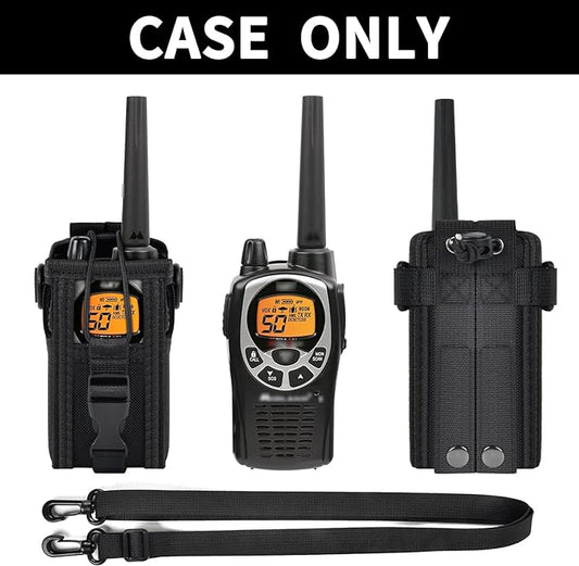 ANKHOH Radio Holster Pouch Compatible with GXT1000VP4 50 Channel GMRS Two-Way Radio, Long Range Walkie Talkie Case, Gmrs Radio Storage Holder with Adjustable Shoulder Strap (Bag Only)
