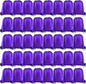 KUUQA 60Pcs Purple Drawstring Backpack Bag Bulk Drawstring Bags String Bags Storage Bags Gym Backpack for Sport Gym Traveling