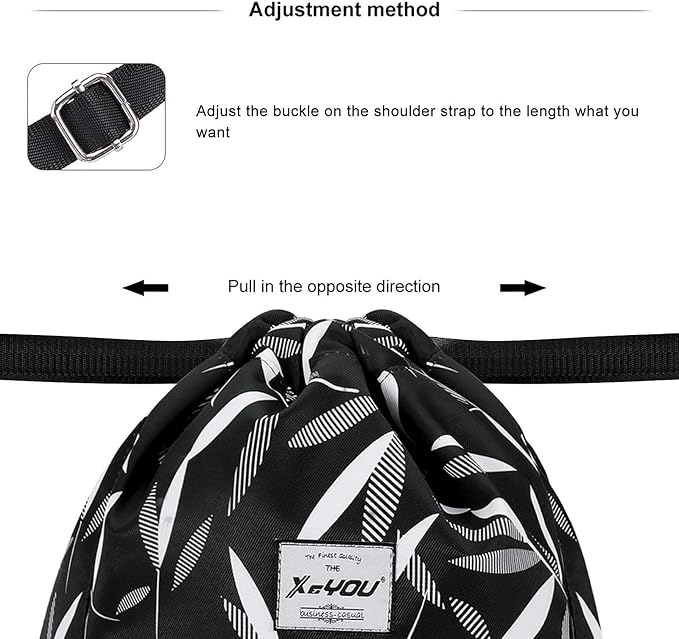 XEYOU Drawstring Sports Backpack Lightweight Gym Yoga Sackpack Shoulder Rucksack Casual Outdoor Daypack for Women and Men