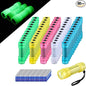 KunHe 60 Pack Glow in Dark Flashlights Fluorescent Small Mini LED Flashlight COB Flashlights for Kids Bulk flashlights Batteries Included Best Gift for Kids Night Party Favors in 5 Colors