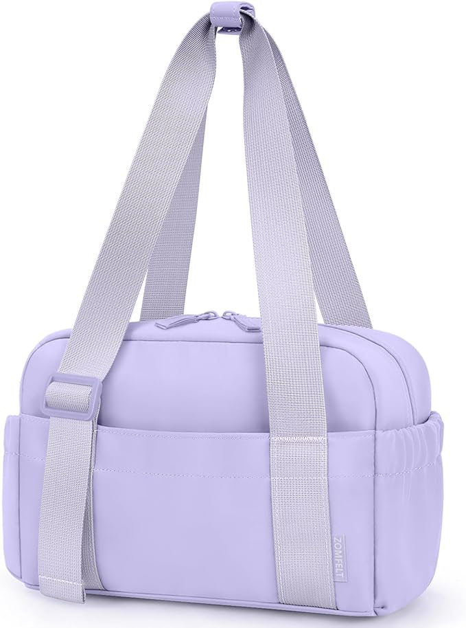 ZOMFELT Insulated Lunch Bag Women, Cute Lunch Tote Bag Lunch Box for Women, Leakproof Large Capacity Womens Lunch Bags with Adjustable Shoulder Strap for Work Office Outdoor Picnic Camping, Purple