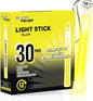 Glow Fever Emergency Safety Military Grade Glow Sticks, 30pcs 6'' Lightsticks, Light Up Ultra Bright with 12 Hours Duration. for Hiking Party Camping Blackouts Hurricane Shelter Survival Kit (Yellow)