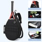 Pro Tennis Crossbody Sling Bag: Waterproof 2-Racket Quilted Pickleball Bag with Wet/Dry Compartment | Durable Unisex Design for Women, Men and Youth