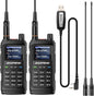 BAOFENG UV-17R Two Way Radio, Dual Band 144-148/420-450Mhz Handheld Ham Radio with Standard Antenna & High Gain Long Antenna, 1800mAh Li-ion Battery, 999 Channels, Manual DTMF, Support CHIRP (2 Pack)