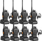 BAOFENG Walkie Talkies BF-888S Two Way Radio Long Range Rechargeable,Portable Radios,Handsfree Walkie Talkie for Adultswith Flashlight Li-ion Battery and Charger（8 Pack）