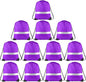 KUUQA 12 Pcs Drawstring Backpack Bag Bulk Reflective Backpack Purple String Bags Cinch Sack Backpack for Team Yoga Sport Gym Traveling