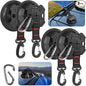 4PCS Upgrade Heavy Duty Rotating Vacuum Suction Cups Anchor Hooks With 4PCS Buckles ,Large Hook Suction Cup Hangers,Strong Suction Cup Hook for RV Awning Camping Outdoor,Window Suction Cups With Hook