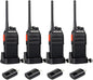 Retevis H-777S Two Way Radios Rechargeable, Walkie Talkies Long Range, 2 Way Radio, VOX Handsfree, Durable, for Worker Office Camping Hiking(4 Pack)