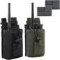 Radio Pouch - 1000D Tactical Molle Adjustable Two Way Radios Holder Bag Case for Walkie Talkies