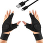 Flashlight Gloves, Fingerless LED Flashlight Gloves, Birthday Gifts for man, Hands Free Flashlights for Working in Darkness Places Fishing, Repair, Camping, Hiking, Running