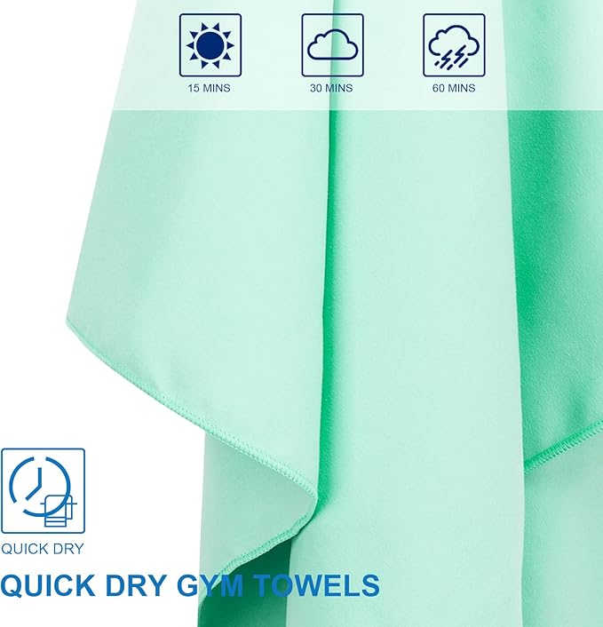 Camping Towel Microfiber Towel Perfect Sports &Travel Towel Super Absorbent Quick Dry Towel Gym Towel Suitable for Gym,Swimming,Hiking,Camping,Travel