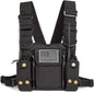 Radio Shoulder Holster Chest Harness Holder Vest Rig for Two Way Radio Chest Front Pack Pouch Walkie Talkie Case with Front Pouches for Kenwood Arcshell Retevis Baofeng UV-5R F8HP UV-82