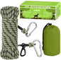 Dog Tie Out Cable for Camping - 50ft Dog Lead Dog Runner for Yard - Portable Dog Trolley System for Large Small Dogs Outside
