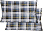REDCAMP Small Camping Pillow Lightweight and Compressible, Flannel Travel Pillow with Removable Pillow Cover, 2 Pack