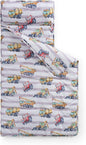 Kids Sleeping Bag Nap Mat with Pillow & Blanket – 3-in-1 Machine Washable Quilted Mat for Toddlers – Portable with Handles – 20" x 50" for Daycare, Preschool, Travel, & Sleepovers