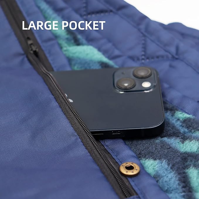 Outdoor Waterproof Blanket, Foldable Fleece Stadium Blanket for Outdoor Sports Event,Camping,Concerts, Car,Pet,Picnics -Windproof, Wearable,Machine Washable 80"x58"