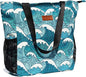 ESVAN Original Floral Water Resistant Large Tote Bag Shoulder Bag for Gym Beach Travel Daily Bags Upgraded