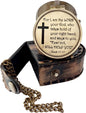 Brass Nautical - Brass Compass Engraved Gift for Son, Grandson, Daughter, Baptism, Confirmation Communion Godson Church Graduation Day