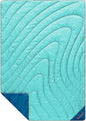 Rumpl Original Puffy Blanket - Warm Puffy Camping Blanket, 100% Recycled Polyester Insulation, Lightweight, Packable, Water-Resistant, Outdoor Puffer Blanket, 52"x75", V2, Seafoam