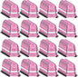 GoodtoU Drawstring Backpacks with Reflective Strip, Bulk Bags for Sport, Travel, Team (128Pcs, Pink)