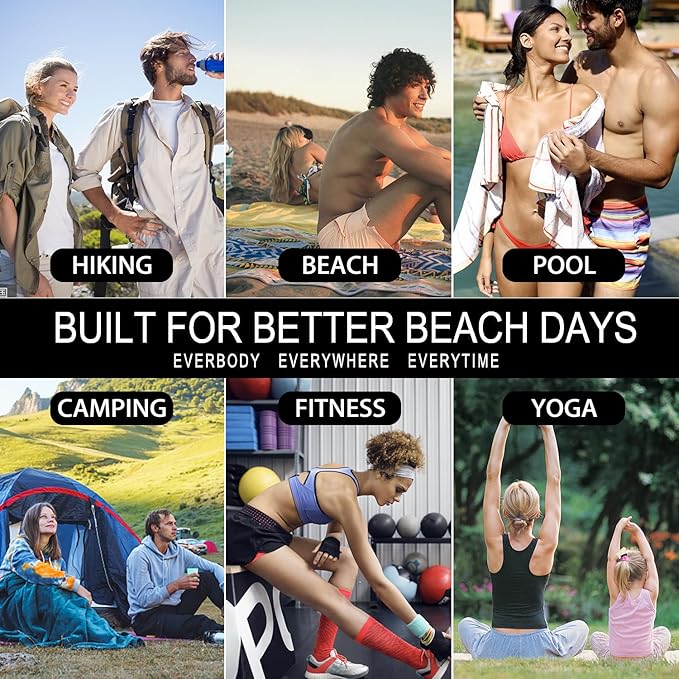Microfiber Beach Towel Quick Dry Sandproof Compact Sand Free Man Birthday Father Days Ideas Dad Papa Husband Brother Uncle Male Grandpa Him Boss Friend Appreciation Thank You Retirement