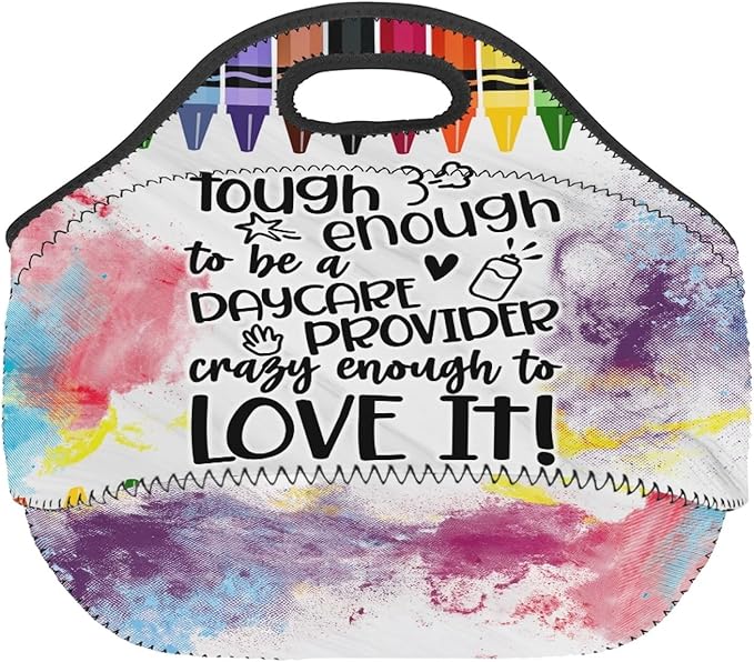 Neoprene Lunch Bags Thermal Insulated Lunch Tote Bag Reusable Washable Neoprene Picnic Bag for Women Men