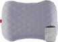 Portable Inflatable Neck Pillow for Outdoor Travel, Camping, Office Naps-Polyester + Washable Cotton-Color Available-Simple and Comfortable (Gray)