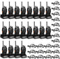 TIDRADIO TD-V2 Walkie Talkies for Adults with Earpiece 2 Way Radios Walkie Talkies Long Range with Flashilght Two Way Radio Rechargeable for Business or Family (20 Pack)