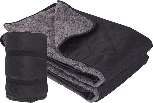 Camping Blanket,Cold Weather Warm Outdoor Blanket,Windproof Triple Layers Warm Comfy Foldable for Camping,Traveling, Stadium, Hiking, Picnics,Machine Washable 76.3"x 56.6"