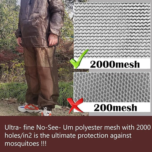 Aventik Mosquito Jacket Mosquito Pants Mosquito Suit No-See-Um Mesh, Super Light, Keep Safe Cool, UV Protection